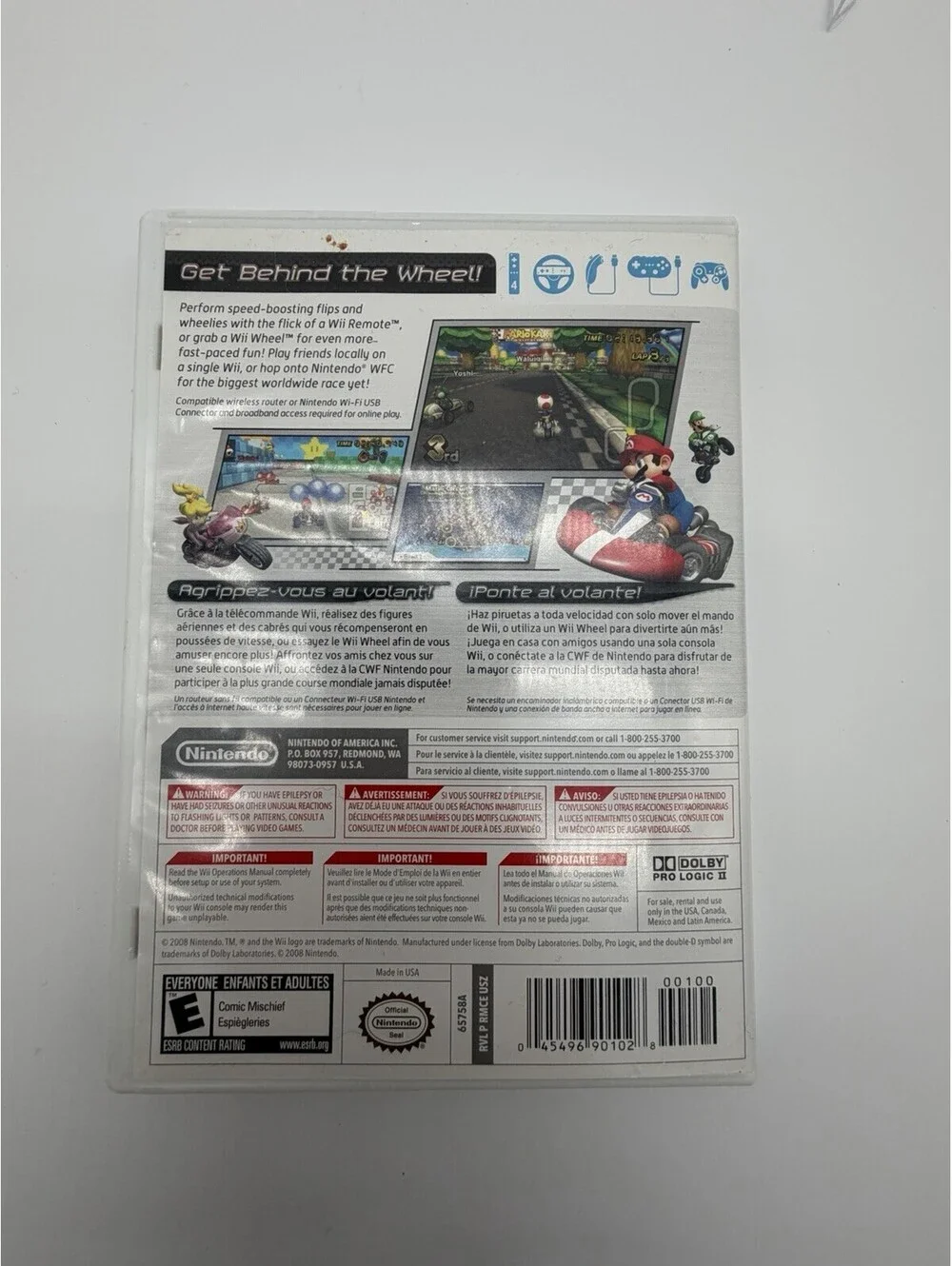 Mario Kart (Nintendo, 2008) COMPLETE! Tested & Working!